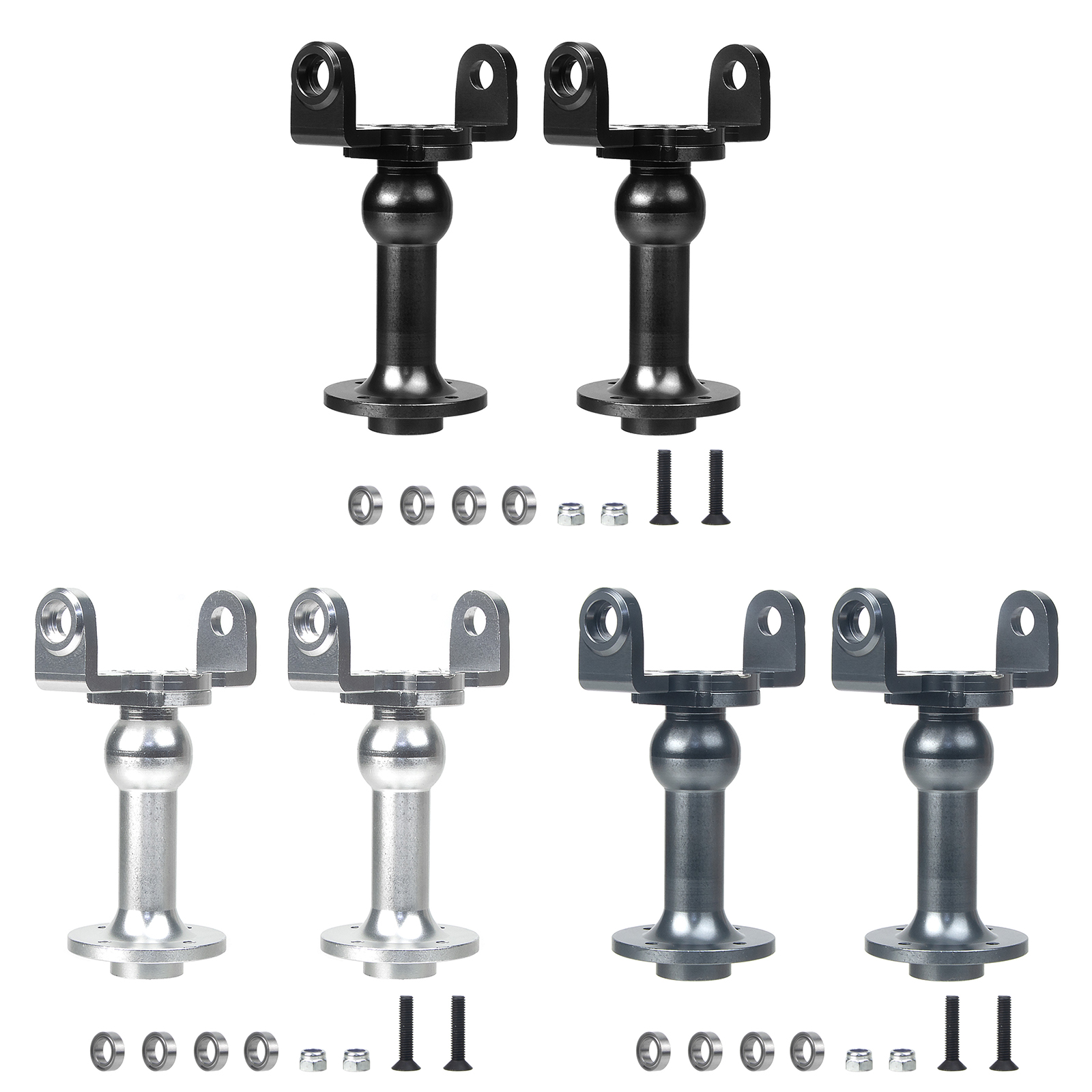 Model Kit Tamiya - Aluminum Axle/Shaft Tube C-Hubs Kit for