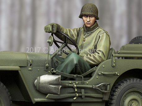 Model Kit Warhammer - 1:35 Resin kit US Jeep Driver