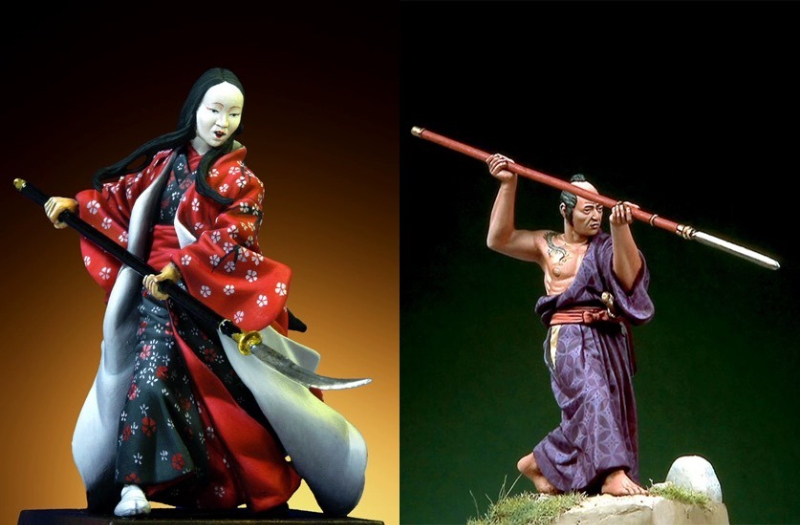 Model Kit Japanese - 1/32 Scale Die-cast Resin Figure Model