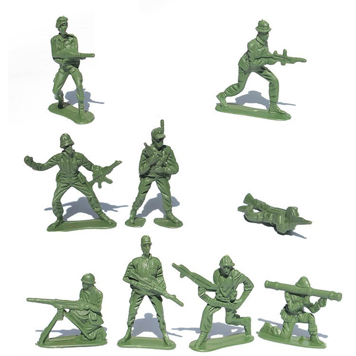 Model Kit Figure - 21Pcs Military Plastic Soldier Figure Set