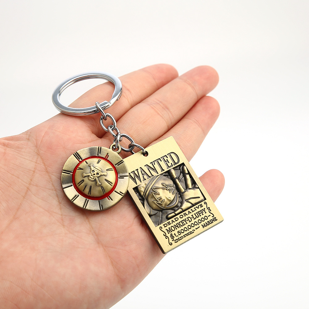 Model Kit Thousand Sunny - Anime One Piece Wanted Poster Keychains