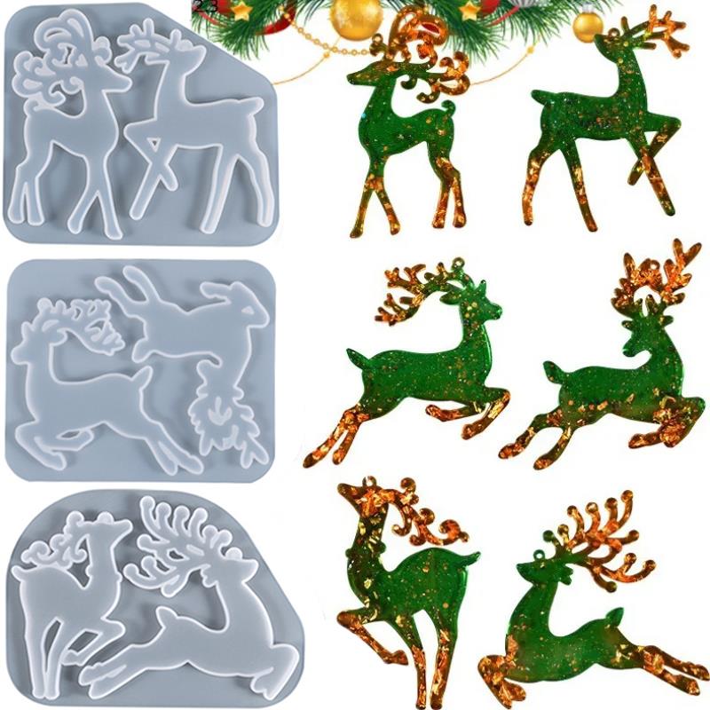 Christmas Elk Epoxy Resin Mold - огляд і ціна Model Kit Varnish