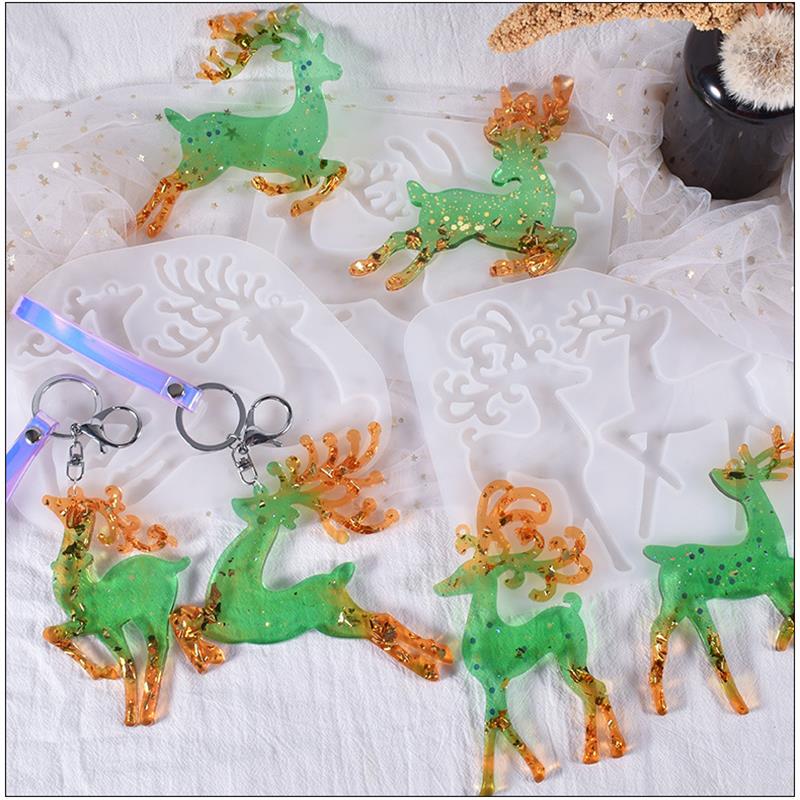 Christmas Elk Epoxy Resin Mold - огляд і ціна Model Kit Varnish