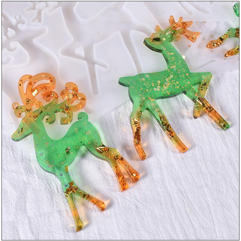 Christmas Elk Epoxy Resin Mold - огляд і ціна Model Kit Varnish