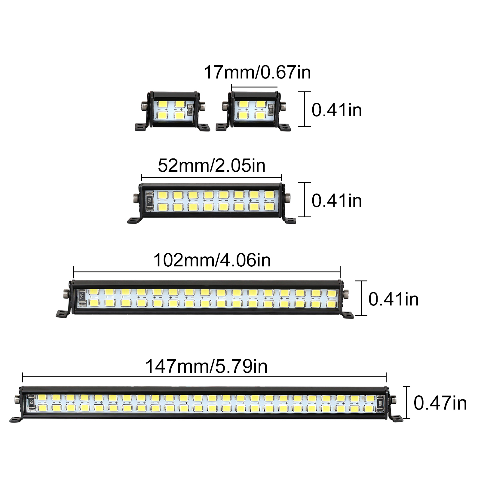 INJORA Bright Light Bar 17/52/ - огляд і ціна Model Kit Tamiya