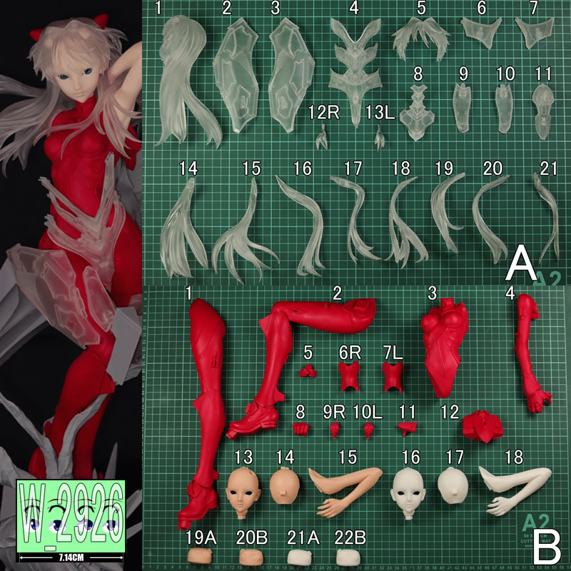 1/4 Asuka Langley Evangelion U - огляд і ціна Model Kit Evangelion Bandai