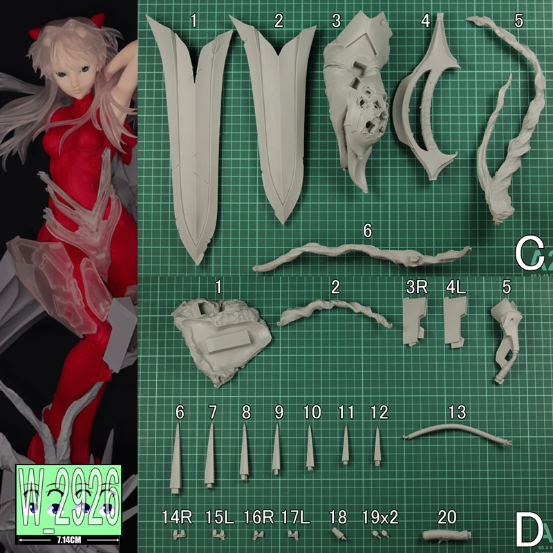 1/4 Asuka Langley Evangelion U - огляд і ціна Model Kit Evangelion Bandai