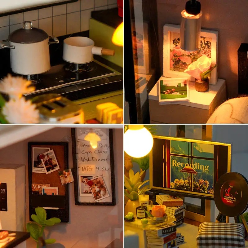 DIY Wooden Modern Loft Cottage - огляд і ціна Model Kit Japanese