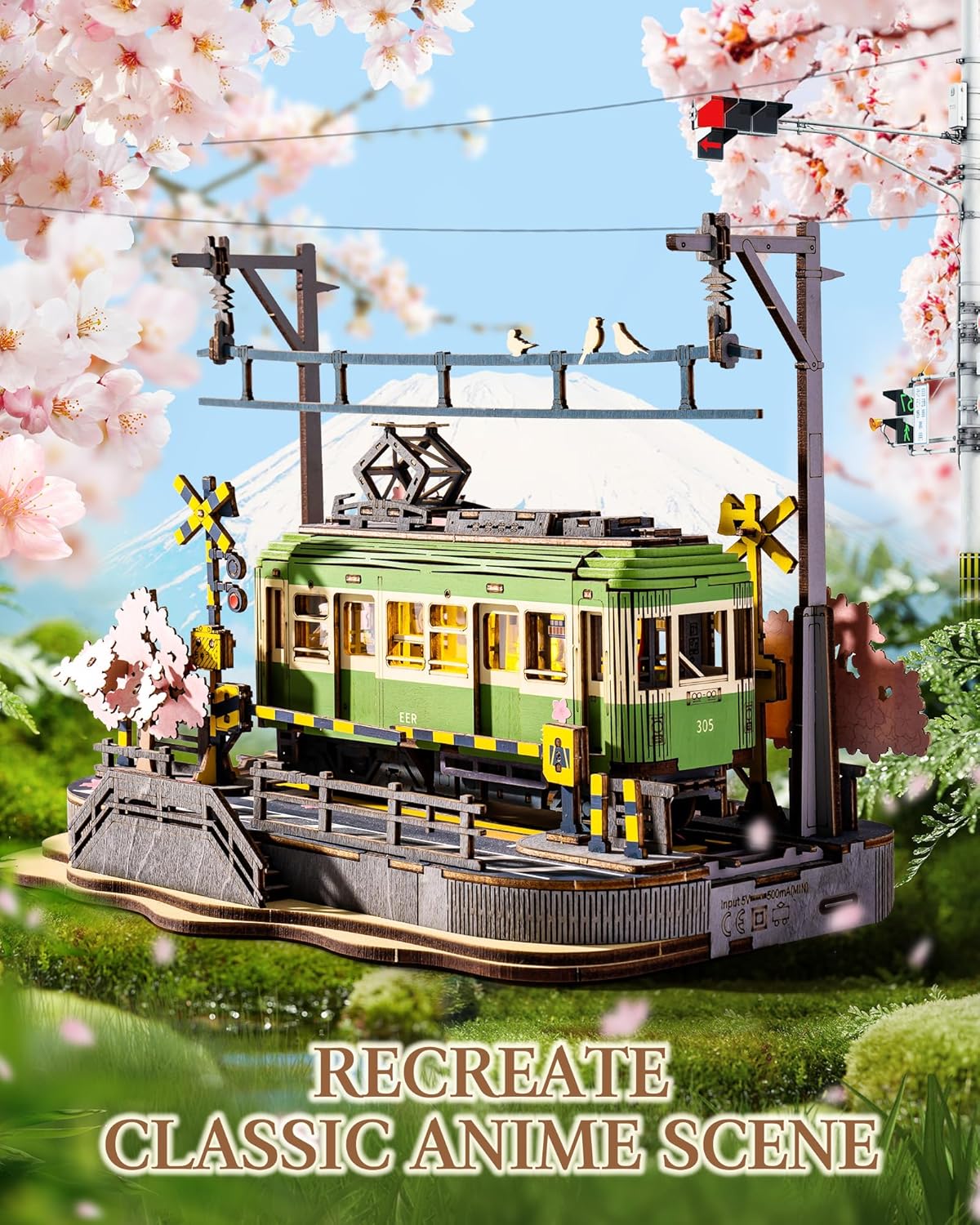 Rolife Sakura Journey Tram 3D  - огляд і ціна Model Kit Japanese